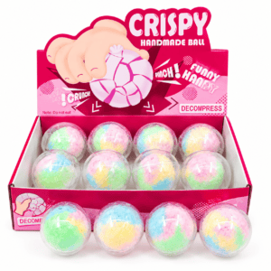 Wax crispy crackle squeeze balls